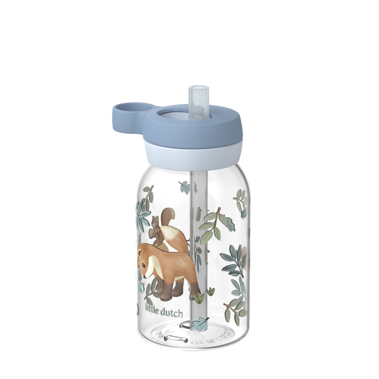 LITTLE DUTCH. Drinking bottle with straw Campus 450 ml - Forest Friends