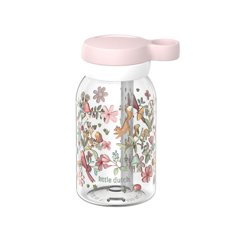 LITTLE DUTCH. Drinking bottle with straw Campus 450 ml - Fairy Wonders