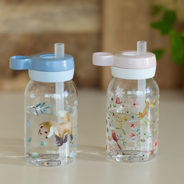 LITTLE DUTCH. Drinking bottle with straw Campus 450 ml - Fairy Wonders