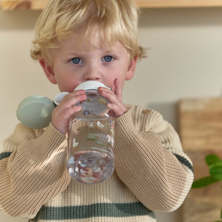 LITTLE DUTCH. Drinking bottle with flip cap Campus 600 ml - Little Farm