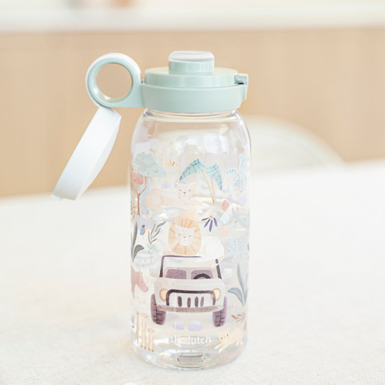 LITTLE DUTCH. Μπουκάλι με pop-up στόμιο 600 ml - Safari Friends