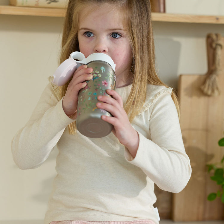LITTLE DUTCH. Insulated bottle with flip cap Campus 500 ml - Fairy Wonders