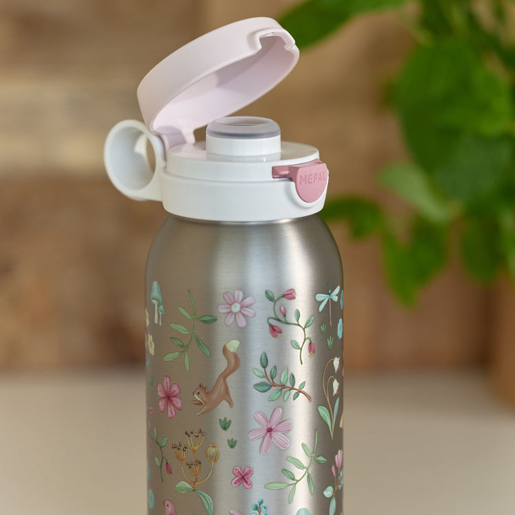 LITTLE DUTCH. Stainless steel bottle + flip cap Campus 600 ml - Fairy Wonders