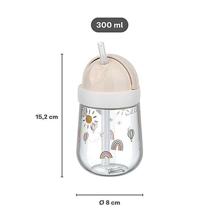 LITTLE DUTCH. Εκπαιδευτικό ποτηράκι με καλαμάκι 300 ml - Forest Friends