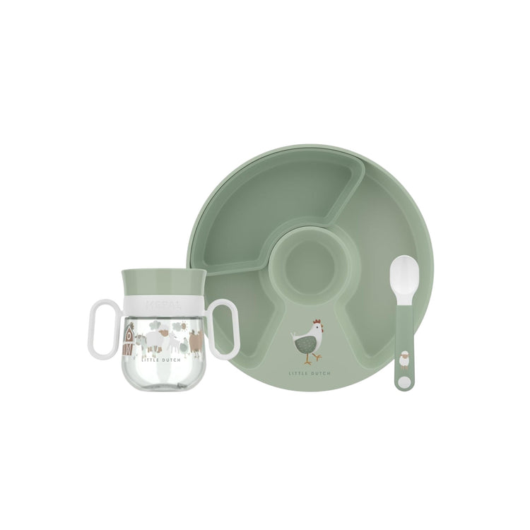 LITTLE DUTCH. Baby dinnerware Mio 3 piece set - Little Farm