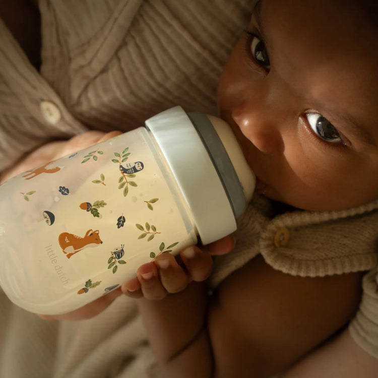 LITTLE DUTCH. Baby bottle Mio 240 ml - Forest Friends