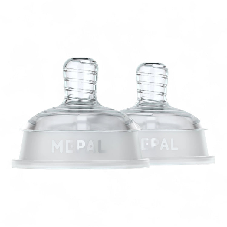 MEPAL. Baby bottles Mio slow flow teats - set of 2 - Transparent