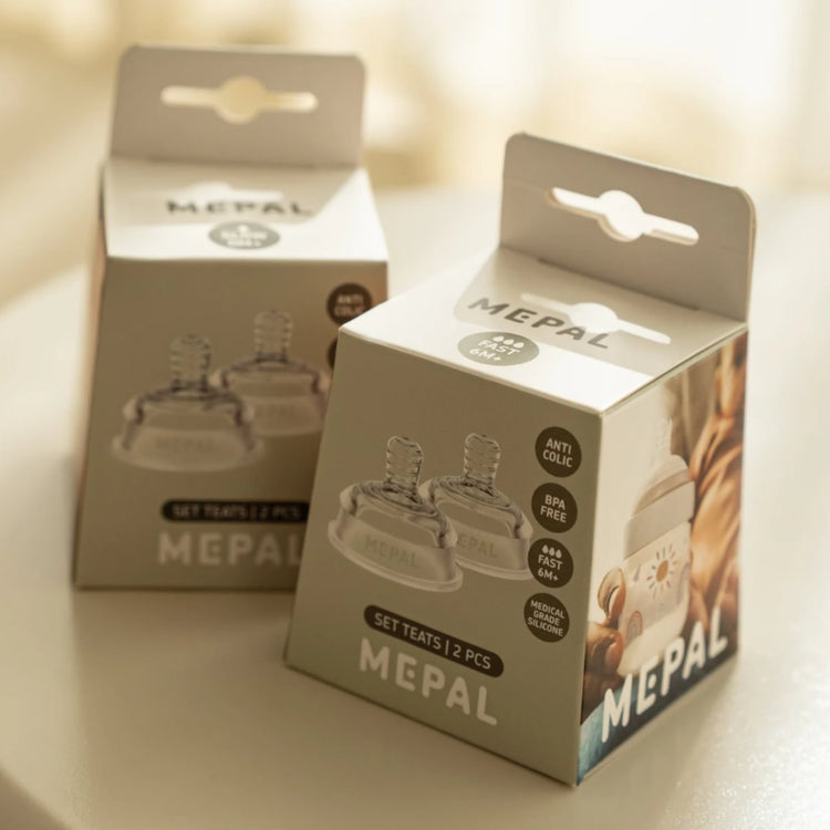 MEPAL. Baby bottles Mio fast flow teats - set of 2 - Transparent