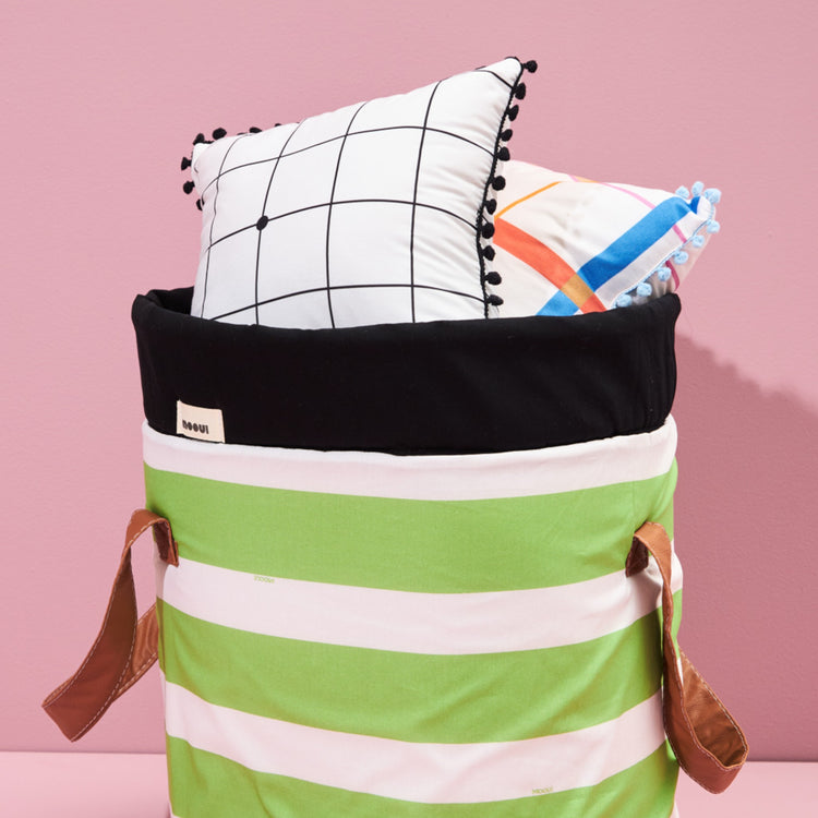 MOOUI. Storage Basket - Grassy Stripes