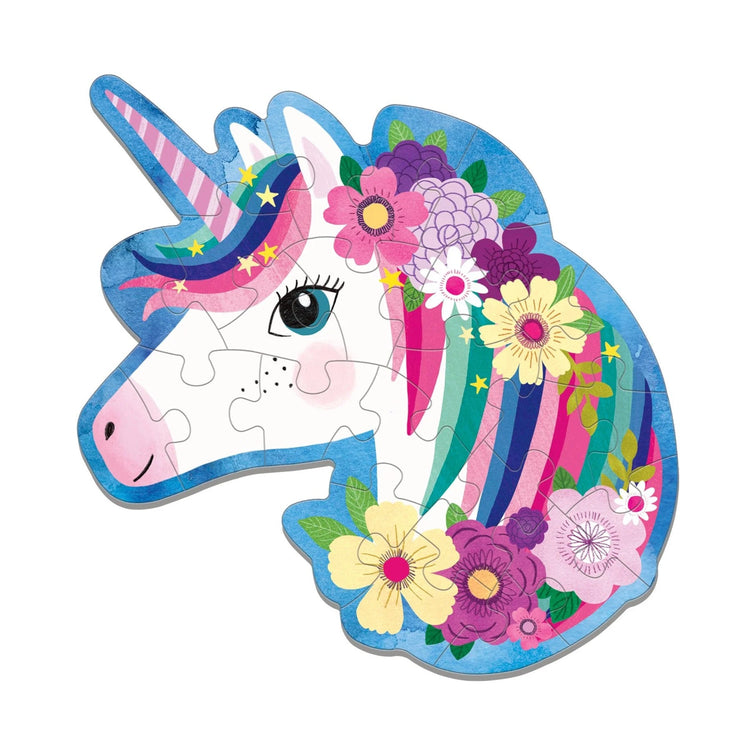 MUDPUPPY. Unicorn 24 Piece Shaped Mini Puzzle