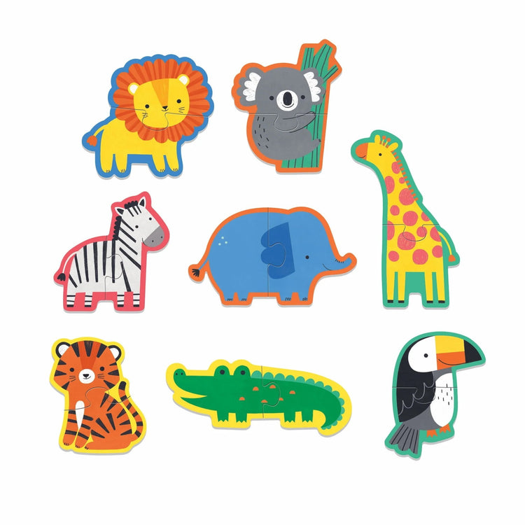 MUDPUPPY. Happy Animals 2 Piece My First Puzzles