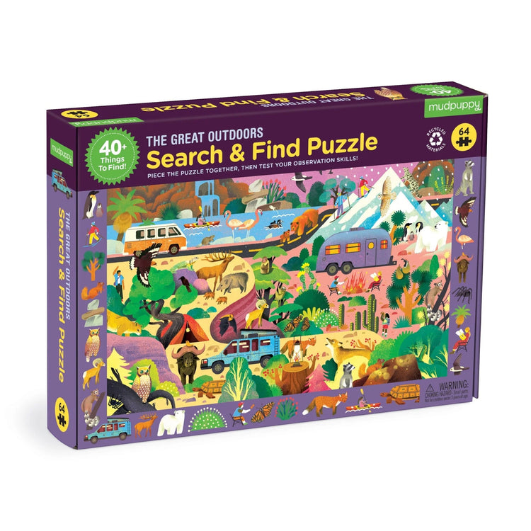 MUDPUPPY. The Great Outdoors 64 Piece Search and Find Puzzle