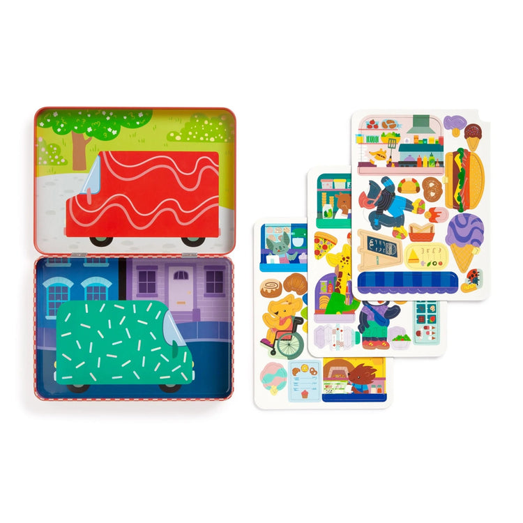 MUDPUPPY. Food Truck Festival Magnetic Play Set