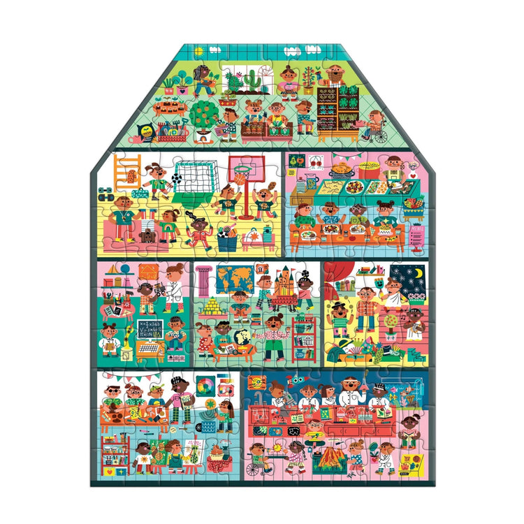 MUDPUPPY. My School is Cool 100 Piece Puzzle House-shaped Puzzle