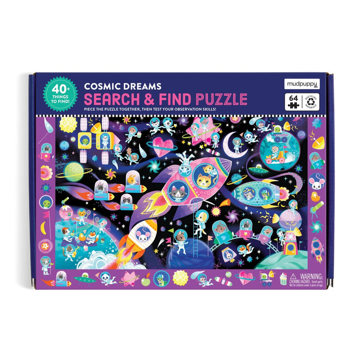 MUDPUPPY. Cosmic Dreams 64 Piece Search & Find Puzzle