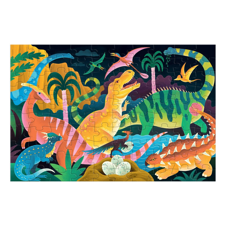 MUDPUPPY. Dinosaur Park 100 Piece Glow in the Dark Puzzle
