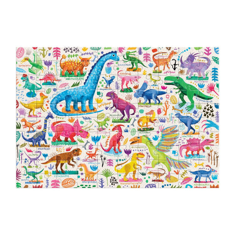 MUDPUPPY. Mighty Dinosaurs 100 Piece Puzzle