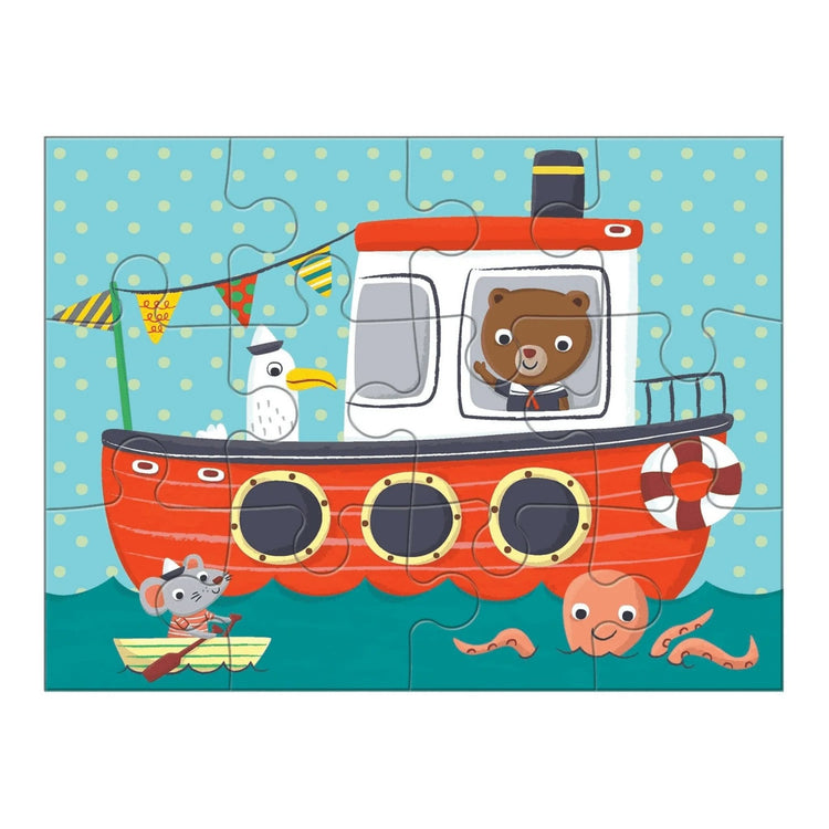 MUDPUPPY. Transportation 4-in-a-box puzzle set