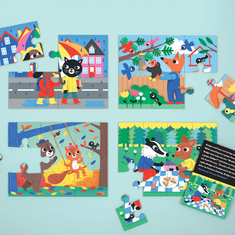 MUDPUPPY. Παζλ 4 σε 1 Αξιαγάπητα Ζωάκια