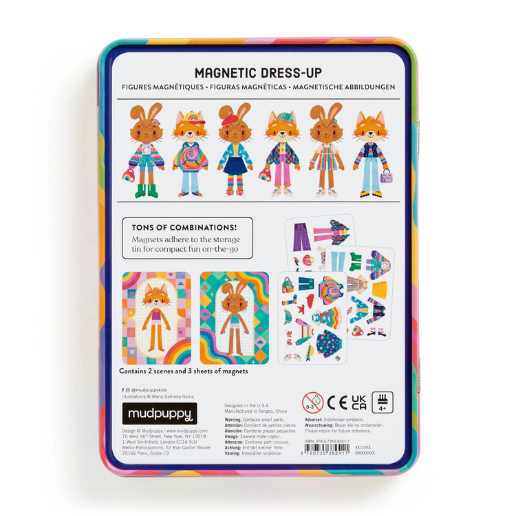 MUDPUPPY. Rainbow Fashion Magnetic Play Set