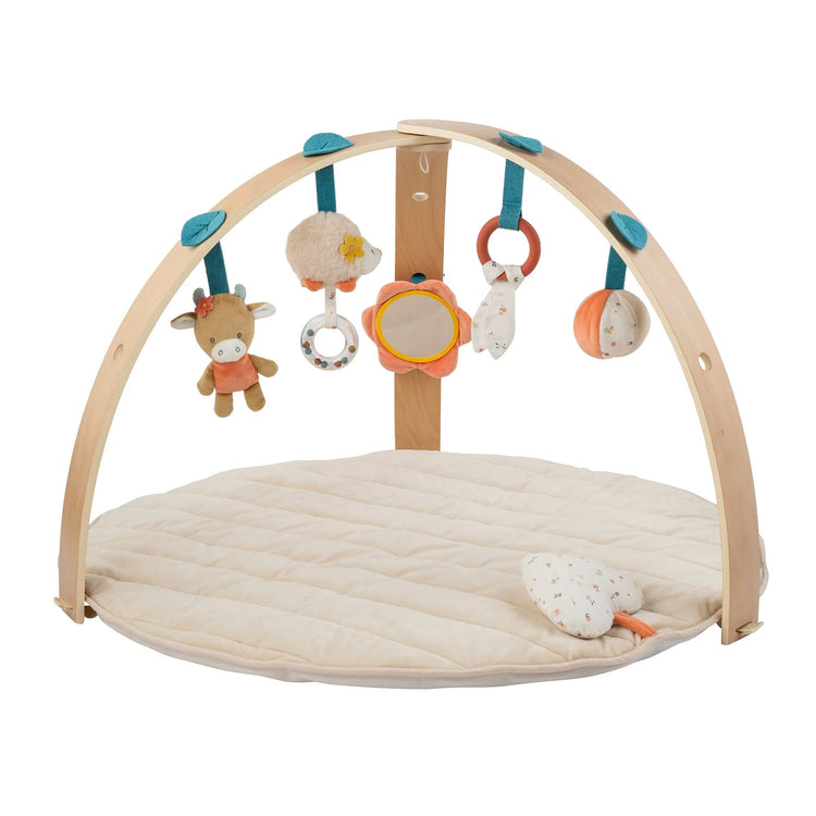 MILA, ZOE & LANA. Playmat with wooden arch