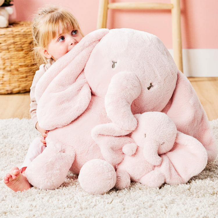 FANFAN. Soft Baby Plush Elephant (pink)