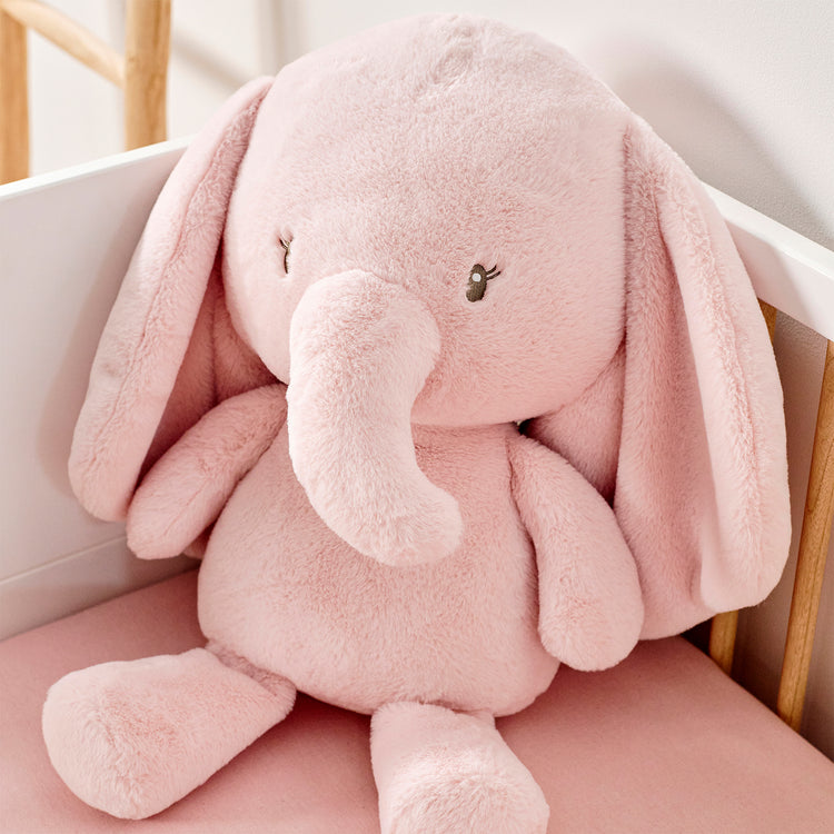 FANFAN. Maxi Soft Baby Plush Elephant (pink)