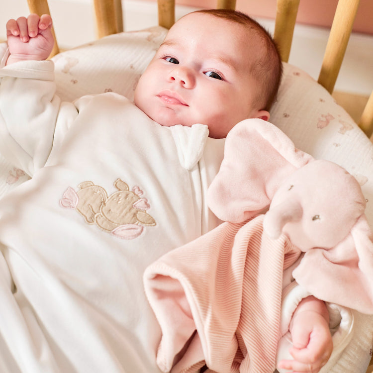 FANFAN. Baby Cuddle Blanket Doudou Elephant (pink)
