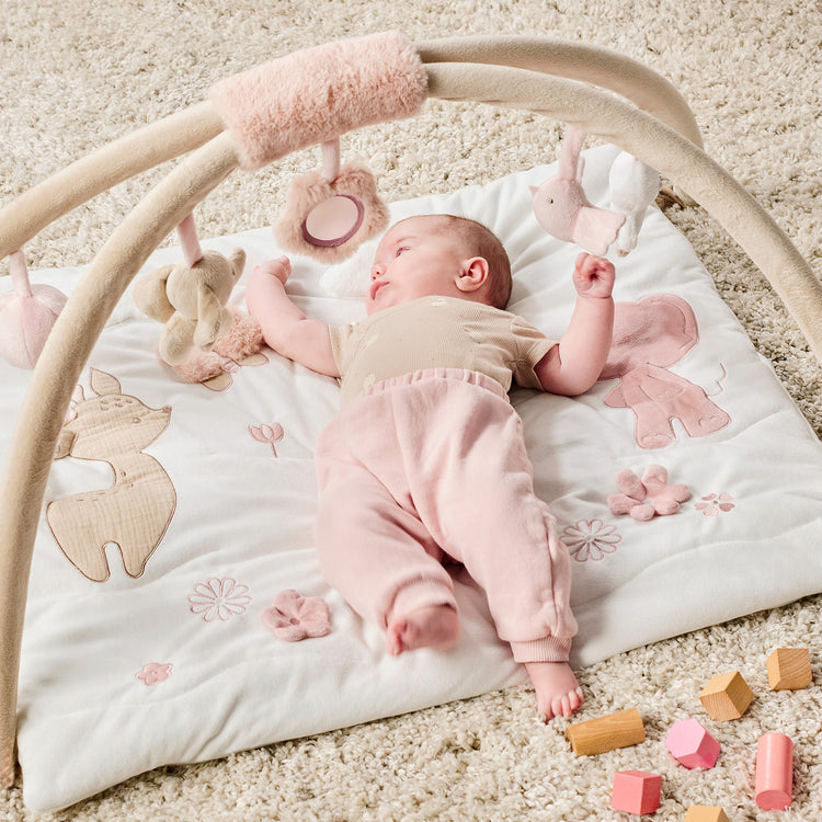 FANFAN. Βρεφικό στρωματάκι δραστηριοτήτων με γυμναστήριο - ορθογώνιο (λευκό)