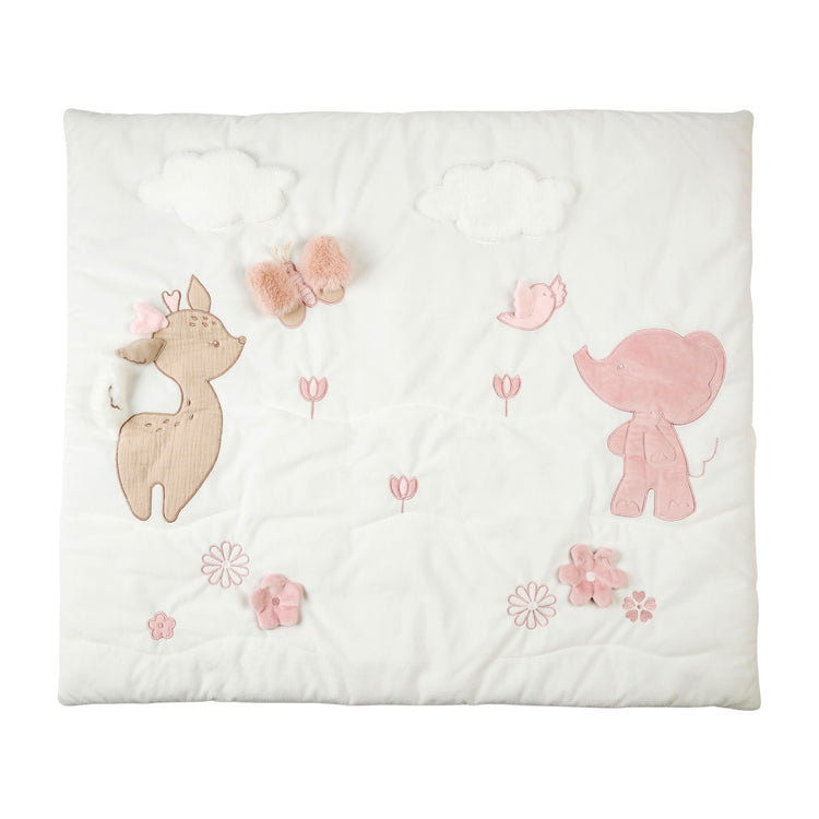 FANFAN. Βρεφικό στρωματάκι δραστηριοτήτων με γυμναστήριο - ορθογώνιο (λευκό)