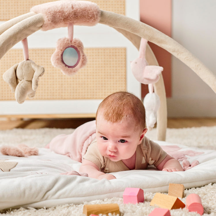 FANFAN. Βρεφικό στρωματάκι δραστηριοτήτων με γυμναστήριο - ορθογώνιο (λευκό)