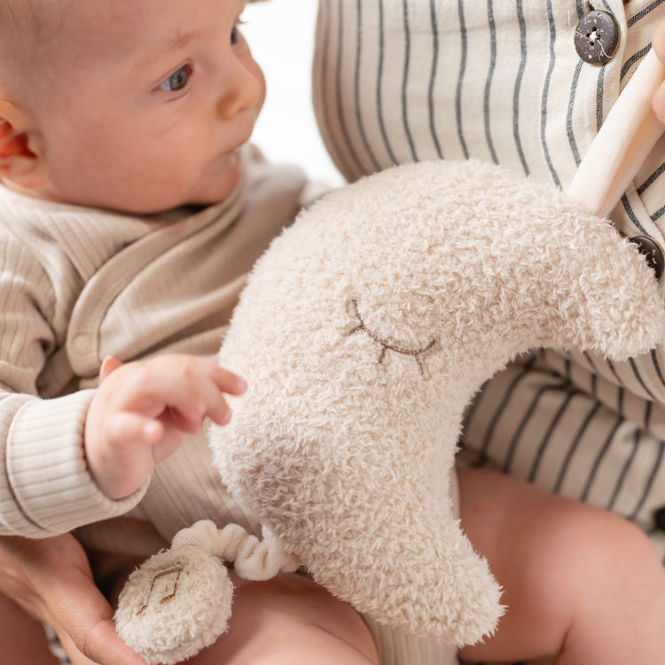 TEDDY. Musical Cuddly Moon (beige)