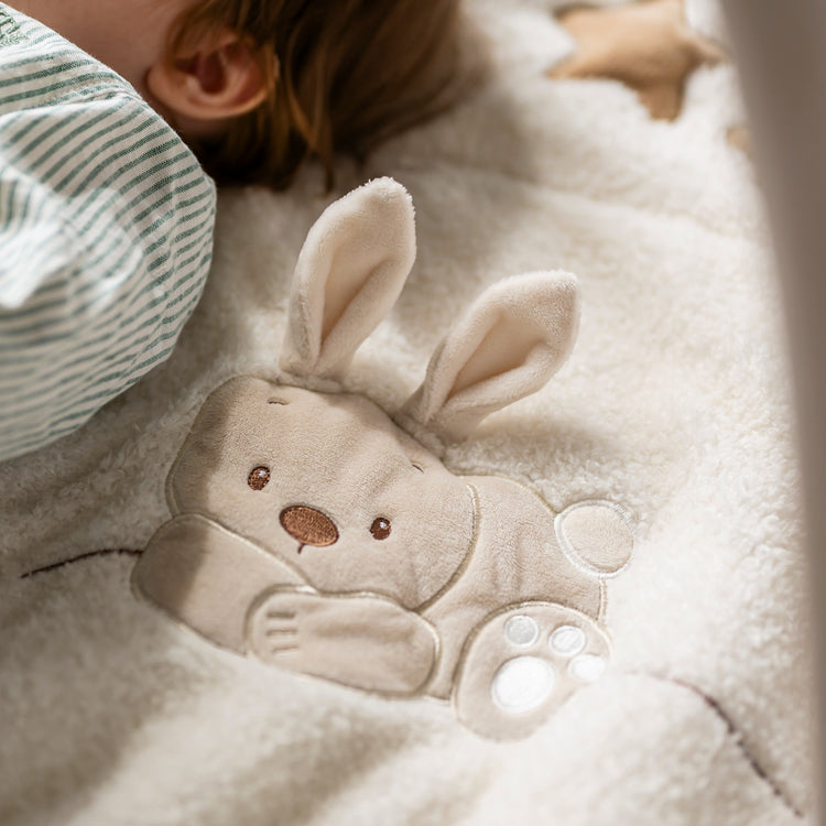 TEDDY. Βρεφικό στρωματάκι δραστηριοτήτων με γυμναστήριο - ορθογώνιο (εκρού)