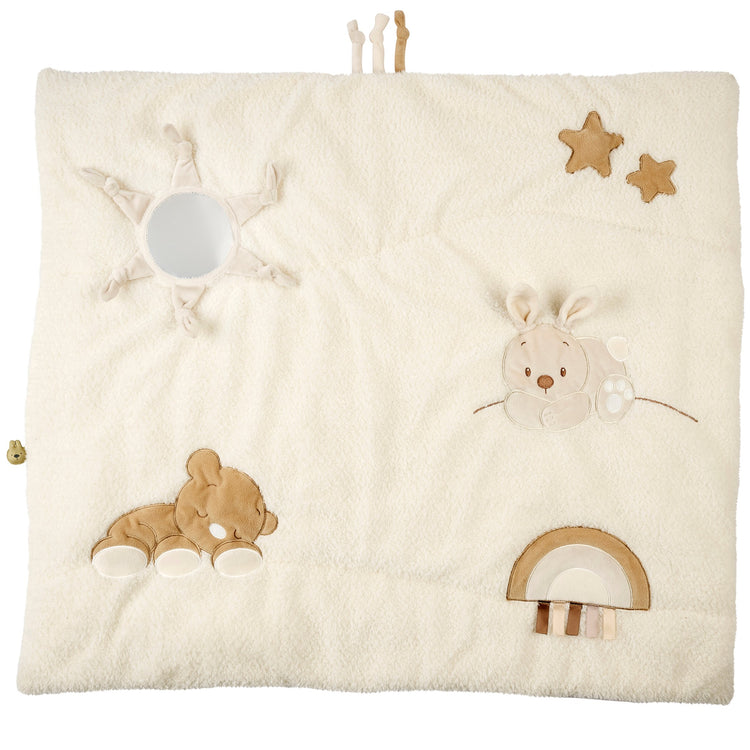 TEDDY. Βρεφικό στρωματάκι δραστηριοτήτων με γυμναστήριο - ορθογώνιο (εκρού)