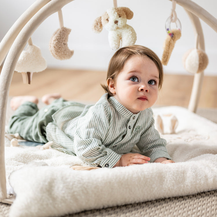 TEDDY. Βρεφικό στρωματάκι δραστηριοτήτων με γυμναστήριο - ορθογώνιο (εκρού)