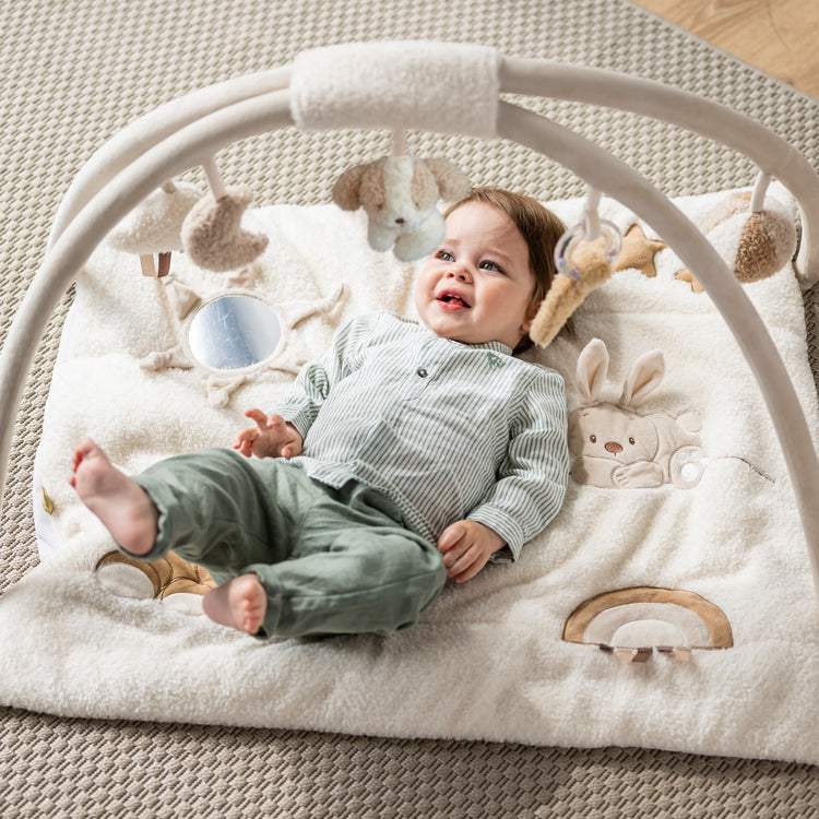 TEDDY. Βρεφικό στρωματάκι δραστηριοτήτων με γυμναστήριο - ορθογώνιο (εκρού)
