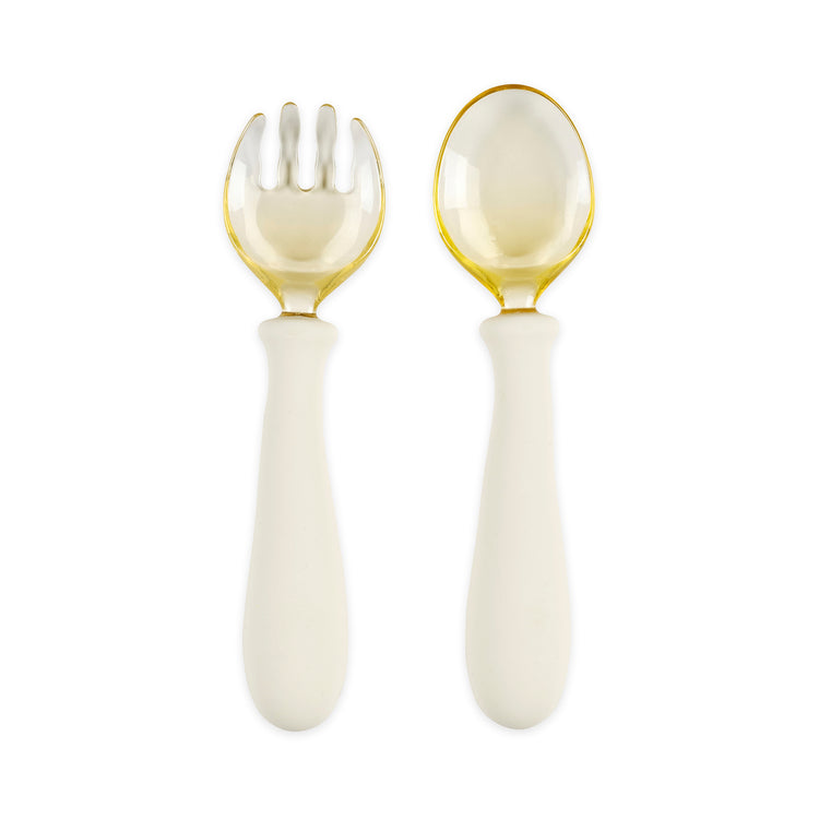 MEALTIME. Silicone Cutlery Set (white)