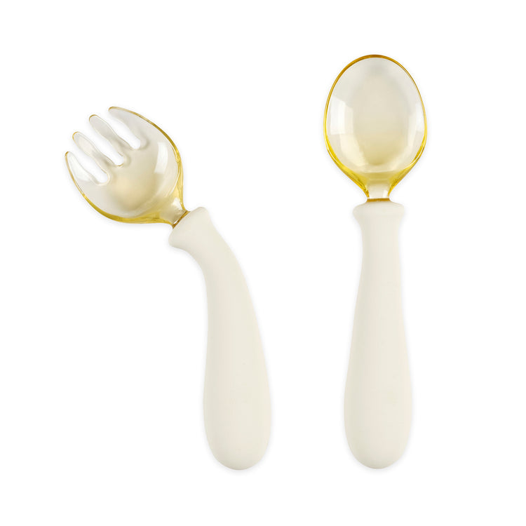 MEALTIME. Silicone Cutlery Set (white)