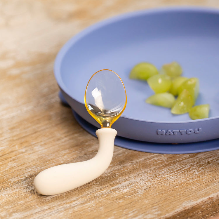 MEALTIME. Silicone Cutlery Set (white)