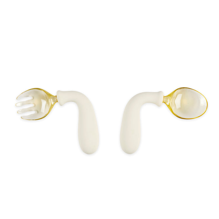 MEALTIME. Silicone Cutlery Set (white)