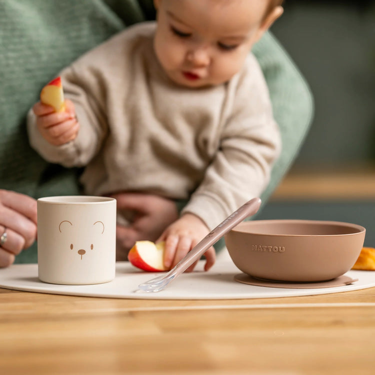 SILICON. Children Tableware Set of 4 pcs - Silicone Nature