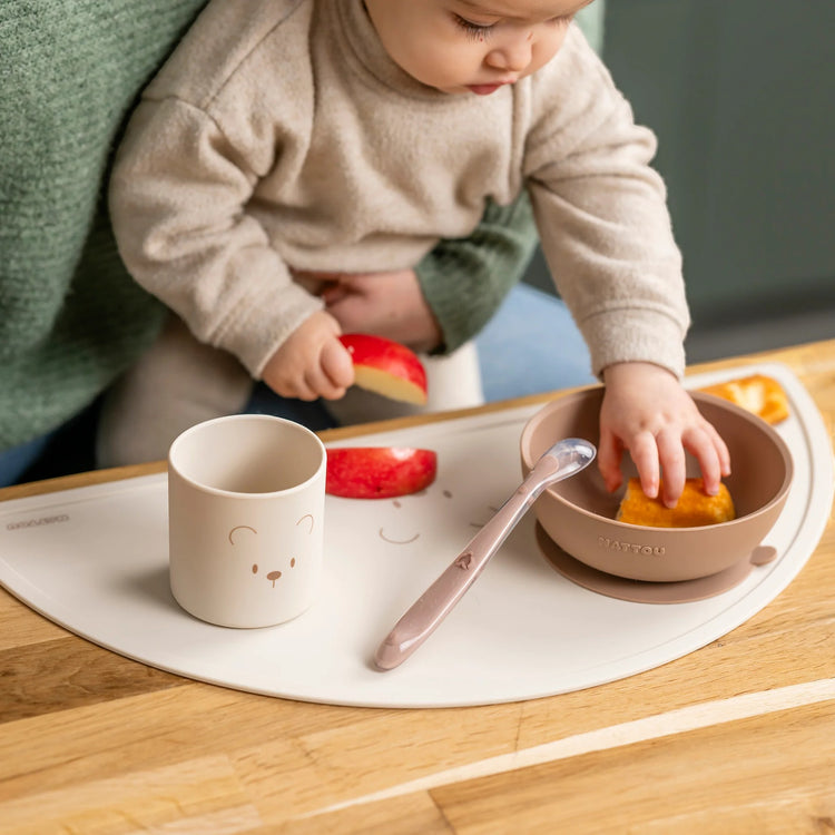 SILICON. Children Tableware Set of 4 pcs - Silicone Nature