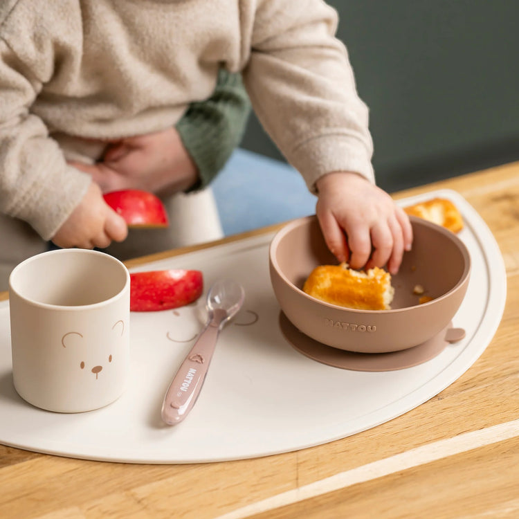 SILICON. Children Tableware Set of 4 pcs - Silicone Nature