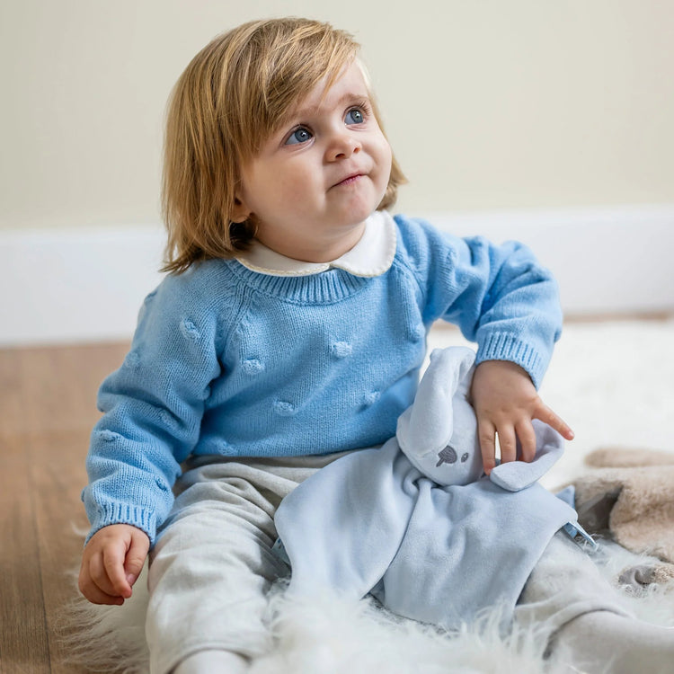 LAPIDOU. Comforter doudou Rabbit glow in the dark (pastel blue)