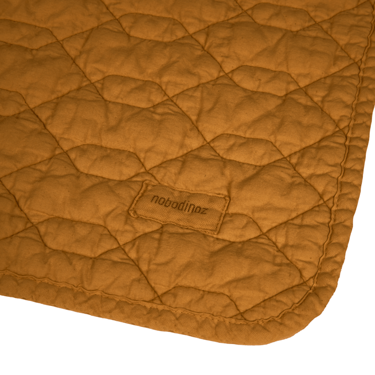 WABI SABI. Quilted blanket 100x135 Golden Brown