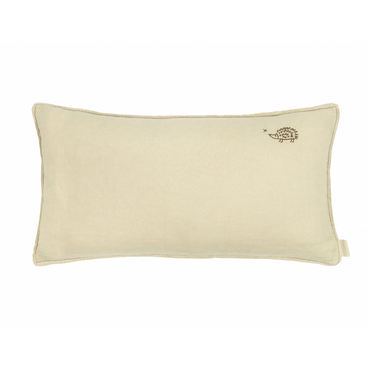 L1N0.  Embroidered rectangular cushion Green Tea 50x30