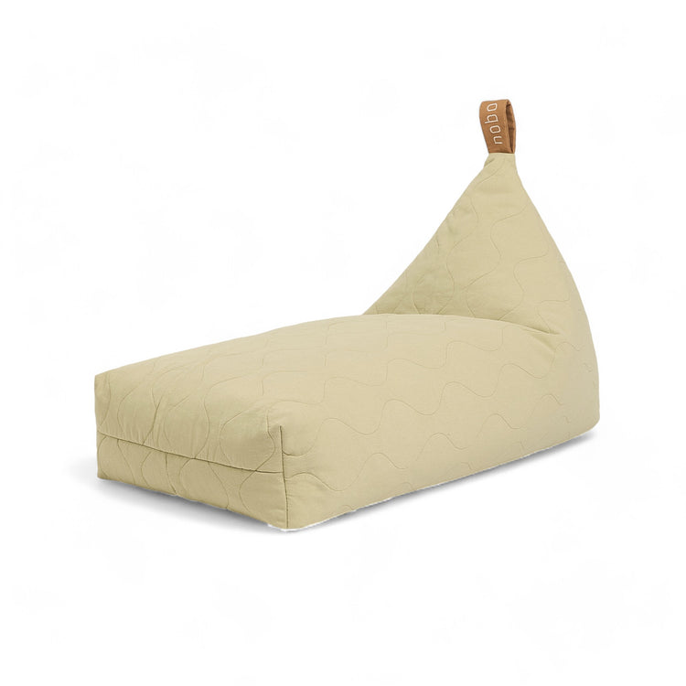 L1N0. Quilted long beanbag Green Tea