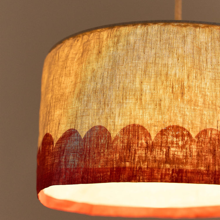 VIBES. Linen lampshade Carmine diam. 40 cm