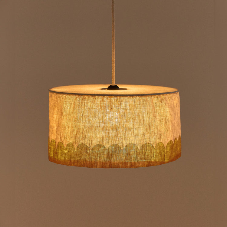 VIBES. Linen lampshade Mustard diam. 40 cm