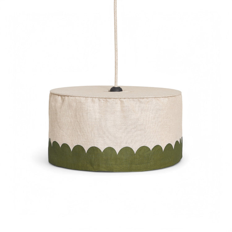 VIBES. Linen lampshade Green diam. 40 cm